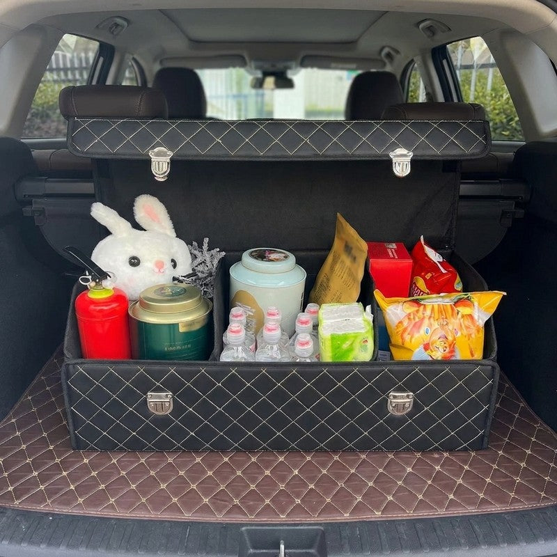 Organizator portbagaj auto Premium NextWave®️, Multifunctional, Pliabil, Rezistent, Manere Laterale, Prinde — beneficii cheie