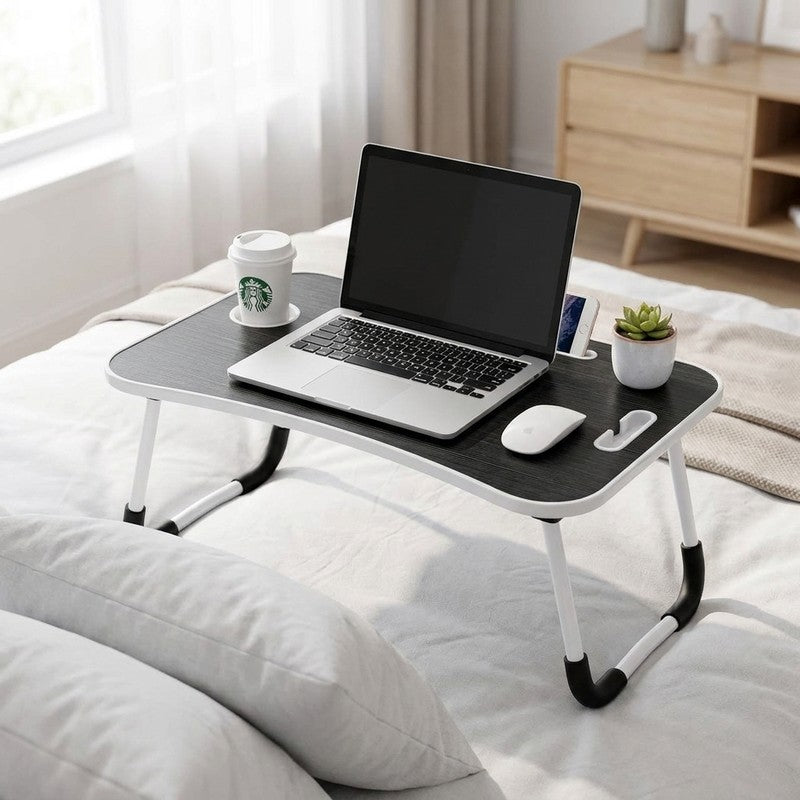 NextWave® Masa Portabila si Pliabila pentru Laptop 60×40 cm, Birou Lap Table pliabil cu Perna, Suport Pahar — beneficii cheie