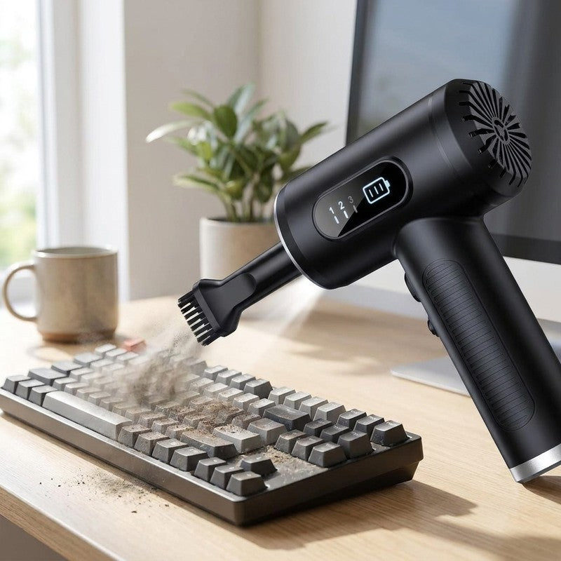 Suflanta aer si Aspirator fara Fir, 2-1 cu Acumulat, pentru Indepartare Praf PC, Par de animale, Tastatura, — beneficii cheie