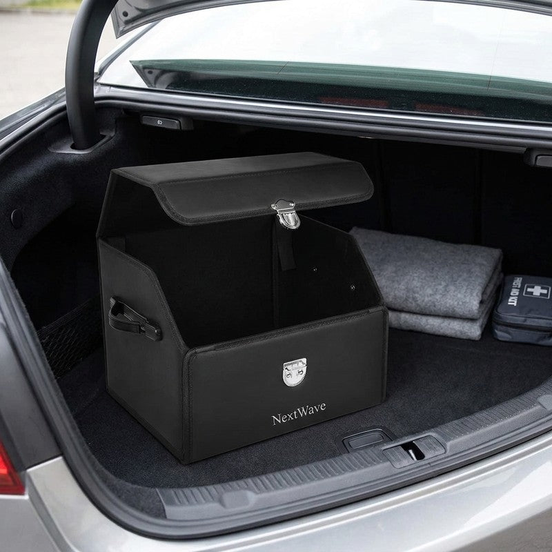 Organizator portbagaj auto Premium NextWave®️, Multifunctional, Pliabil, Rezistent, Manere Laterale, Prinde — beneficii cheie