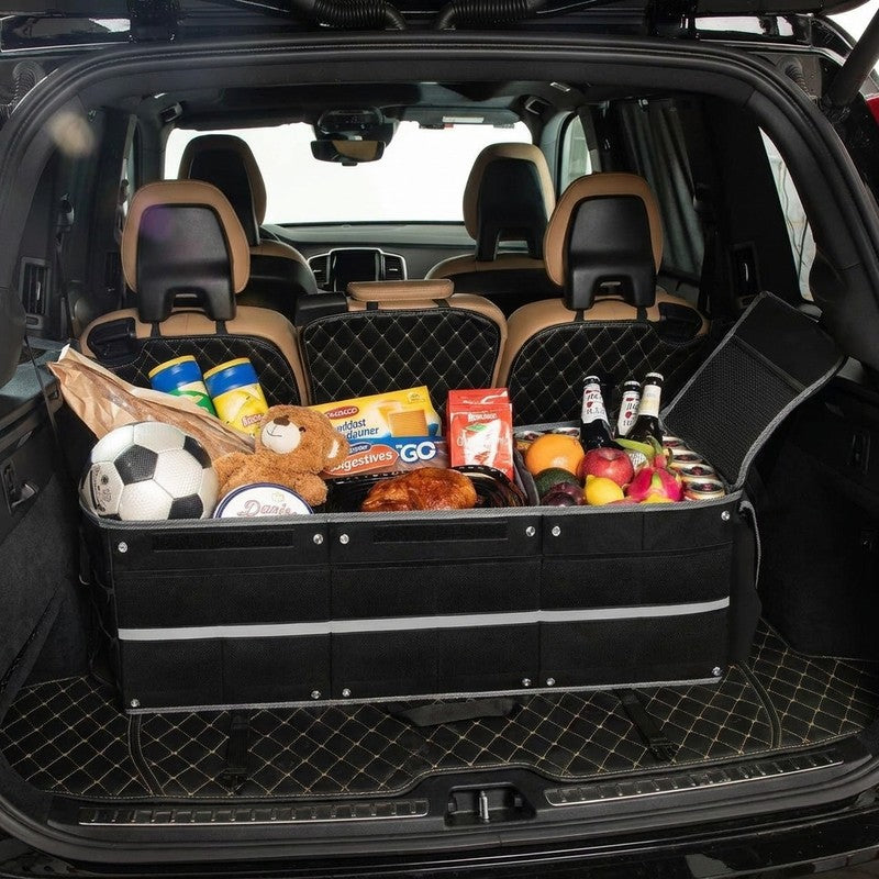 Organizator portbagaj auto cu Geanta Termica NextWave®️ si chingi de ancorare, Multifunctional, Plasa Later — beneficii cheie