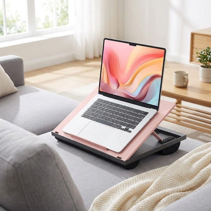 NextWave® Masa laptop reglabila cu perna – 9 unghiuri ajustabile, suport pentru laptop pana la 15 "6", mous — beneficii cheie
