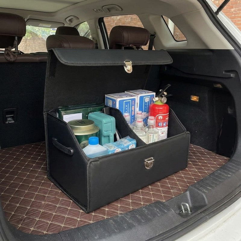 Organizator portbagaj auto Premium NextWave®️, Multifunctional, Pliabil, Rezistent, Manere Laterale, Prinde — beneficii cheie