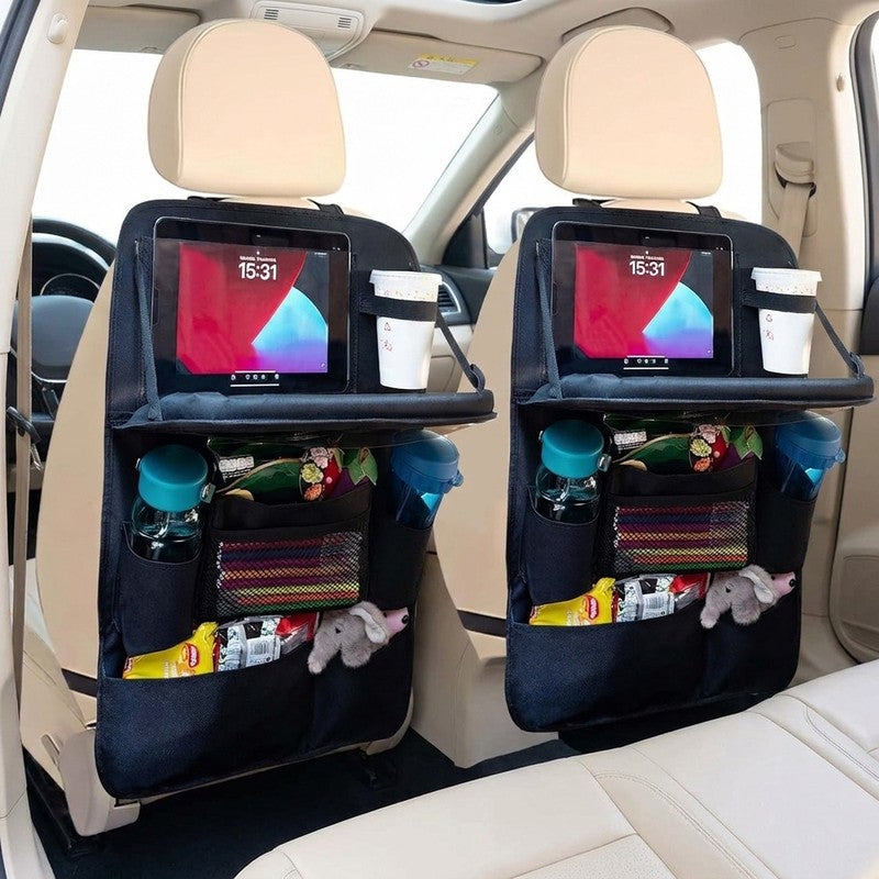 Husa spatar scaun auto NextWave®️, husa protectoare impermeabila pentru scaune, tava pliabila tip masa pent — beneficii cheie