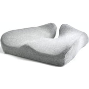 Perna ortopedica sezut NextWave®️, din spuma cu memorie, Coccis, pentru scaun de birou sau masina, husa detasabile, respirabila si antialunecare, protectie zona Lombara, Sciatica, Dureri de sold, Hemoroizi, Gri