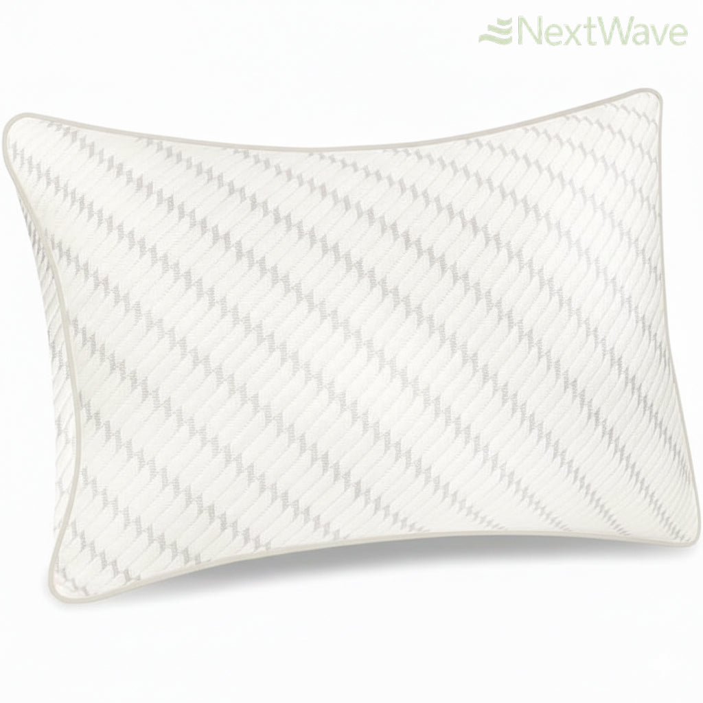 Pernă ajustabilă pentru dormit NextWave Spumă cu memorie mărunțită Confort personalizat cu 2 zone de confort 70x50 cm