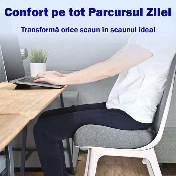 Pernă pentru scaun NextWave Spumă memory Design ergonomic pentru confort zilnic