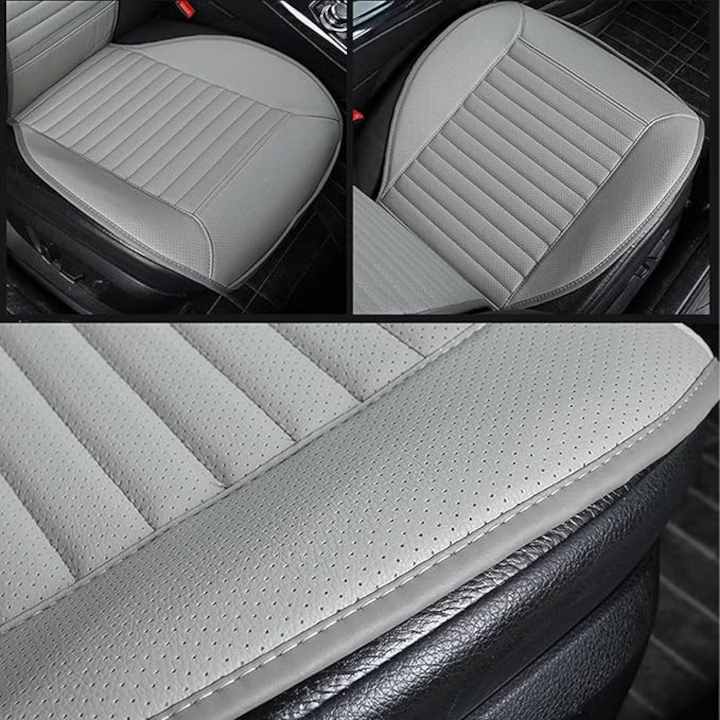 Husa scaun auto universala NextWave®️, ofera protectie scaun fata, universala, masina personala, taxi, ride sharing, antialunecare, material respirabil, pentru toate sezoanele, Piele PU gri