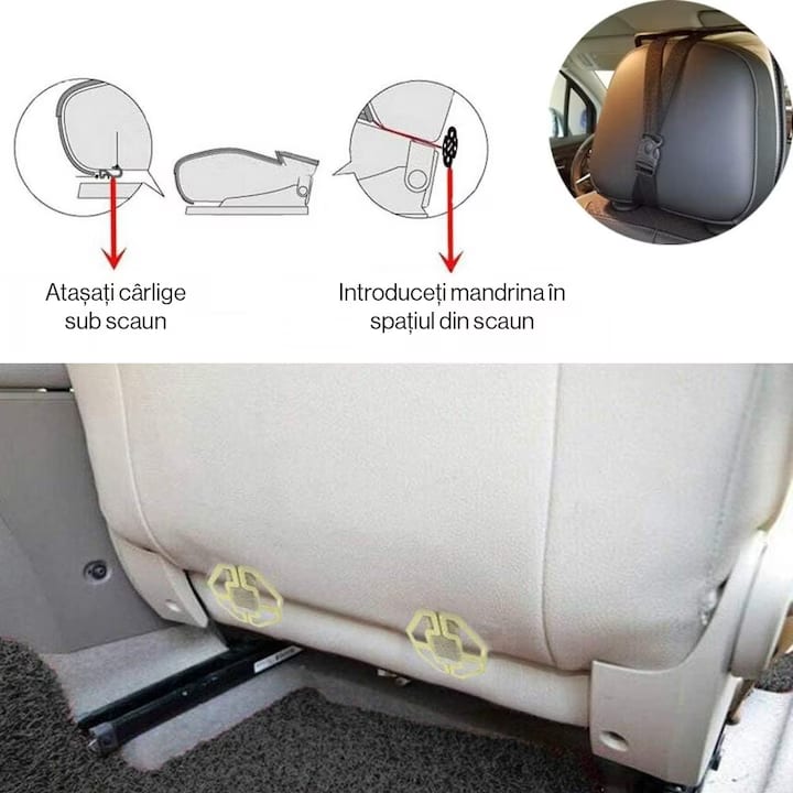 Set de 2 huse NextWave®️ pentru scaune auto, ofera protectie scaunelor din fata, universala, masina personala, taxi, ride sharing, antialunecare, material respirabil, pentru toate sezoanele, buzunare de depozitare, Piele PU, Negru