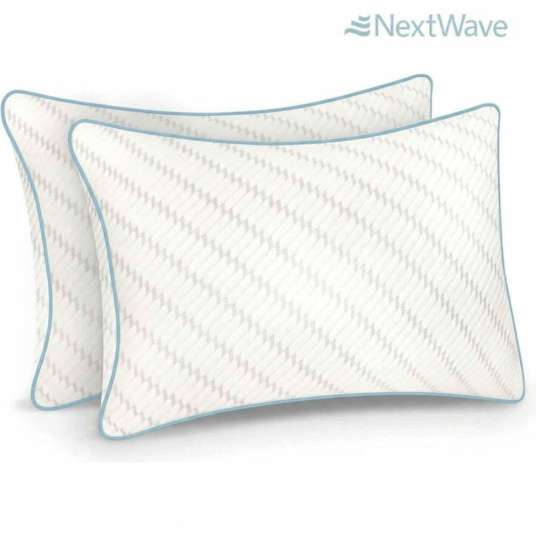 Set 2 perne pentru dormit NextWave Spumă cu memorie ajustabilă Confort personalizat pentru somn odihnitor 70x50 cm