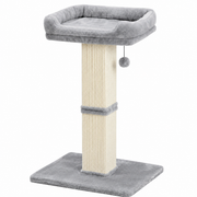 Stalp de zgariat pentru pisici NextWave®, cu suprafata durabila din sisal, culcus superior din plus cu husa detasabila, baza