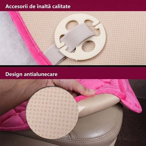 Set huse pentru scaune auto NextWave®️, perne pentru sezut cu protectie antiderapanta si buzunare frontale practice – imaginea 10