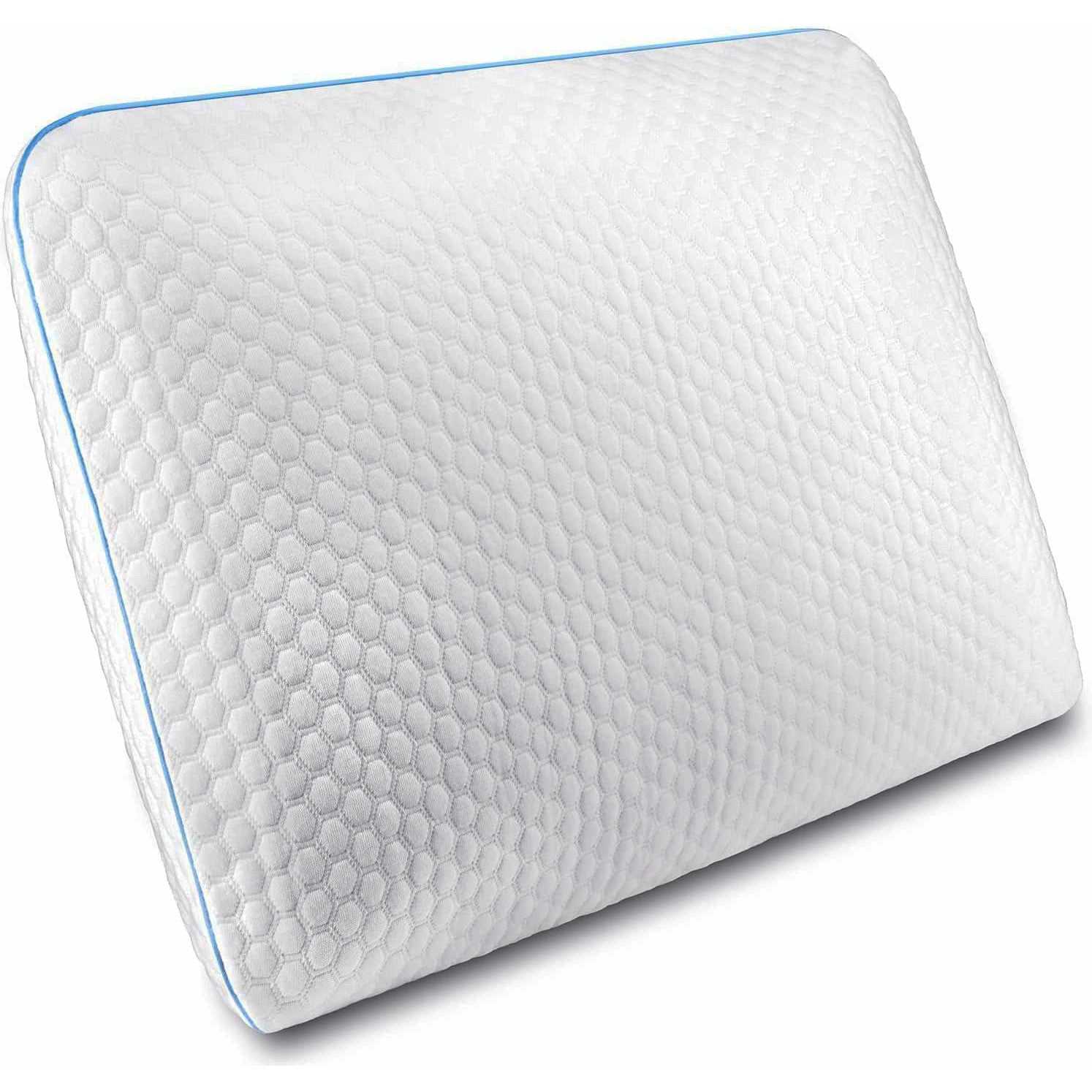Perna ortopedica NextWave, Spuma cu Memorie, Husa detasabila cu 2 zone termice, 40x60cm, ergonomica pentru Gat si Suport