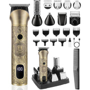 Masina de tuns si Aparat de ras BeGenius®, Multifunctionala 7 in 1, Lame Inox, Corp Metal, Profesional, Barba, Cap