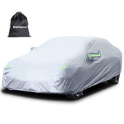 Prelata Auto Premium NextWave®️, Impermeabila, Protectie UV, Praf, Zapada, Inghet, Universala pentru Sedan, Buzunare