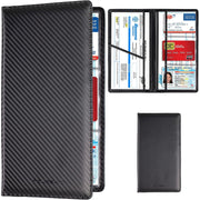 Organizator documente auto NextWave®, pentru talon, asigurare, permis si carduri, 6 compartimente cu ferestre transparente
