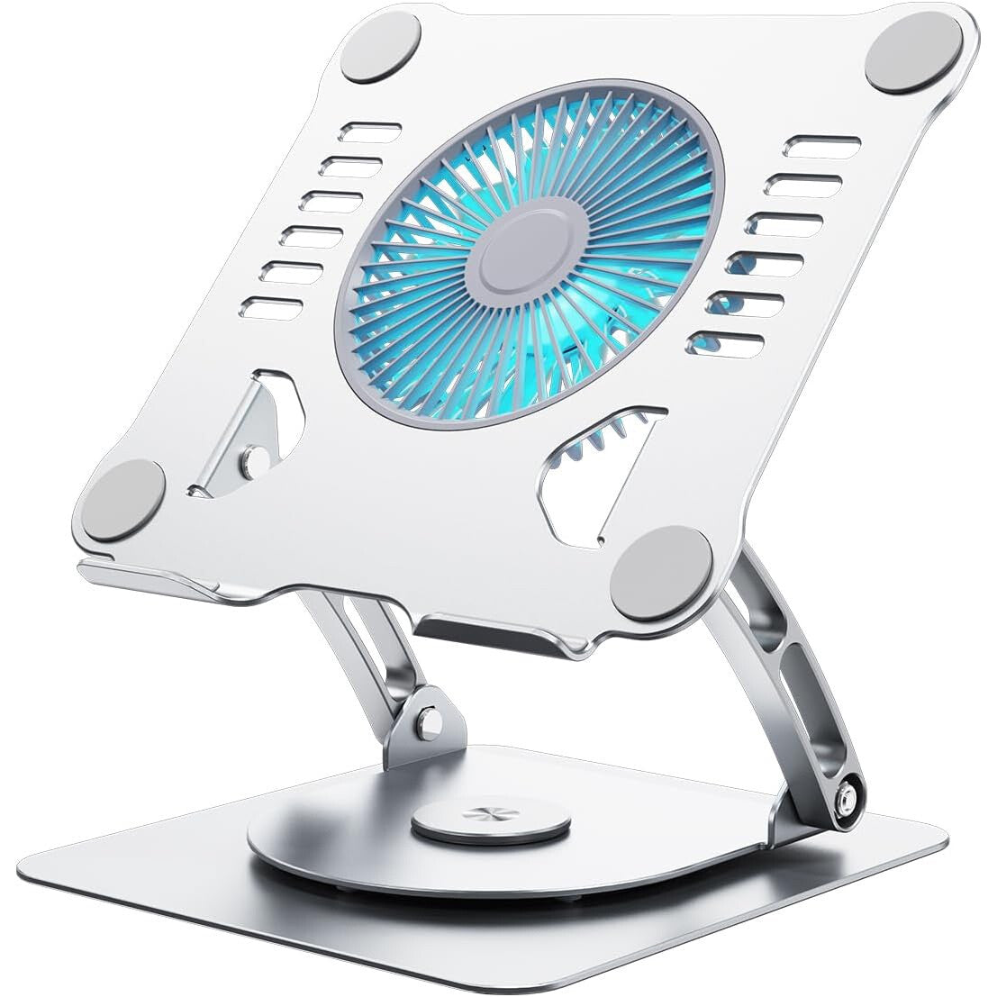 Suport Laptop Ergonomic, cu Sistem de Ventilatie prin Cooler, 3 viteze, Portabil, Stand Reglabil pe Inaltime, pentru Laptop