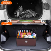 Organizator portbagaj auto Premium NextWave®️, Multifunctional, Pliabil, Rezistent, Manere Laterale, Prindere cu catarame, 1