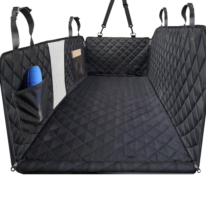 Husa scaune auto, protectie si transport animale extinsa NextWave®️, insertie 3 placi pentru caini, pisici de toate taliile