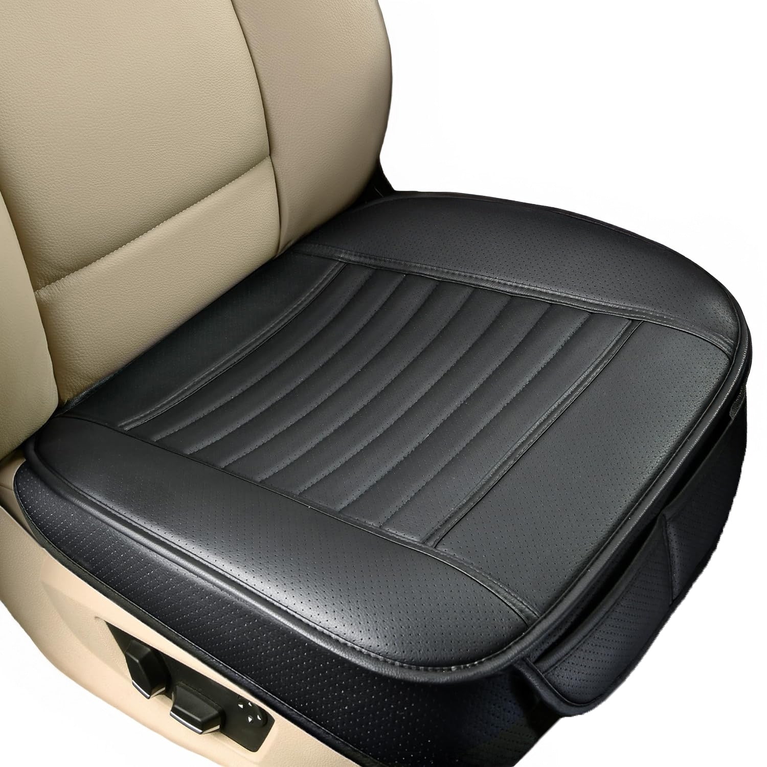 Husa scaun auto NextWave®️, universala, 53 x 53 cm, ofera protectie pentru sezut scaun fata, piele PU, anti-alunecare