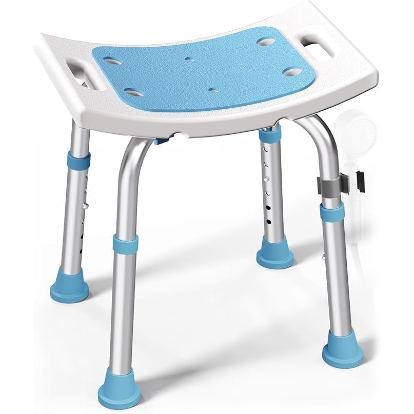 Scaun de dus NextWave® pentru baie si cada, reglabil pe inaltime, cadru rezistent din aluminiu, sezut confortabil, picioare