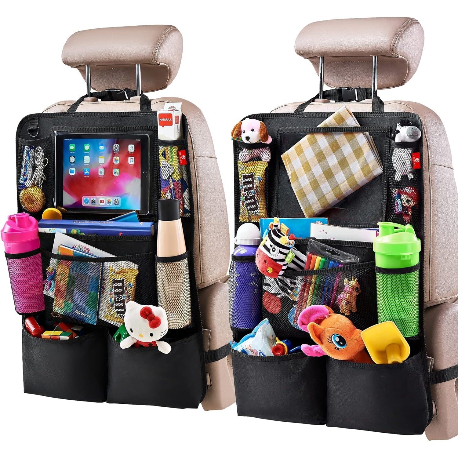 Huse Auto pentru spatarul scaunelor din fata NextWave®, Protectie spatar pentru masina, Organizator auto rezistent la Apa, 9