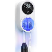 Sterilizator UV Portabil pentru 2 Periute de Dinti BeGenius ®, Suport Periute Dinti Inteligent cu Functie de Uscare, Senzor