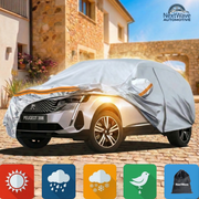 Prelata Auto Premium NextWave®, Impermeabila, Protectie UV, Praf, Zapada, Inghet, Universala pentru SUV, Buzunare Oglinzi