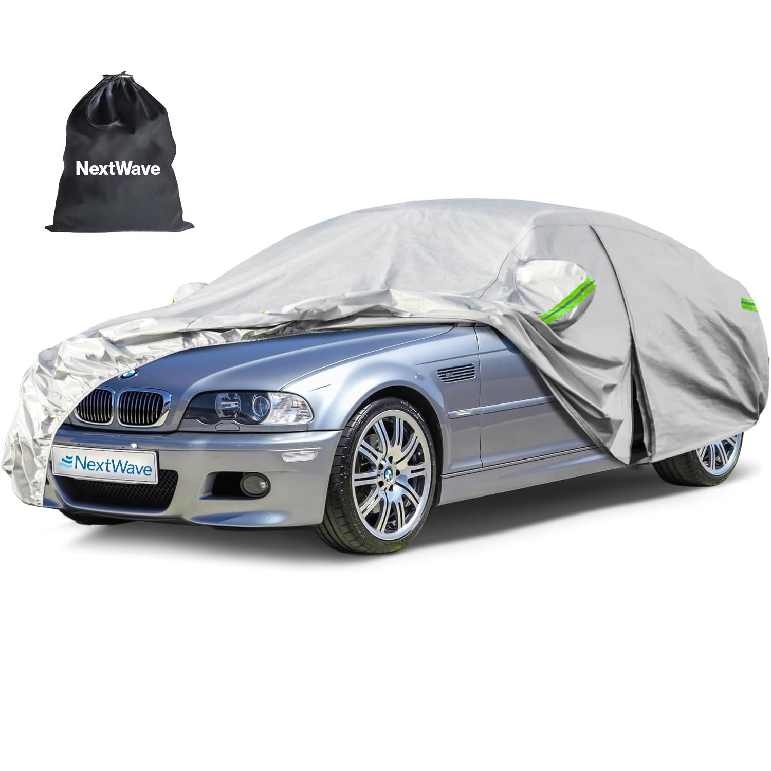 Prelata Auto Premium NextWave®️, Impermeabila, Protectie UV, Praf, Zapada, Inghet, Universala pentru Sedan, Buzunare