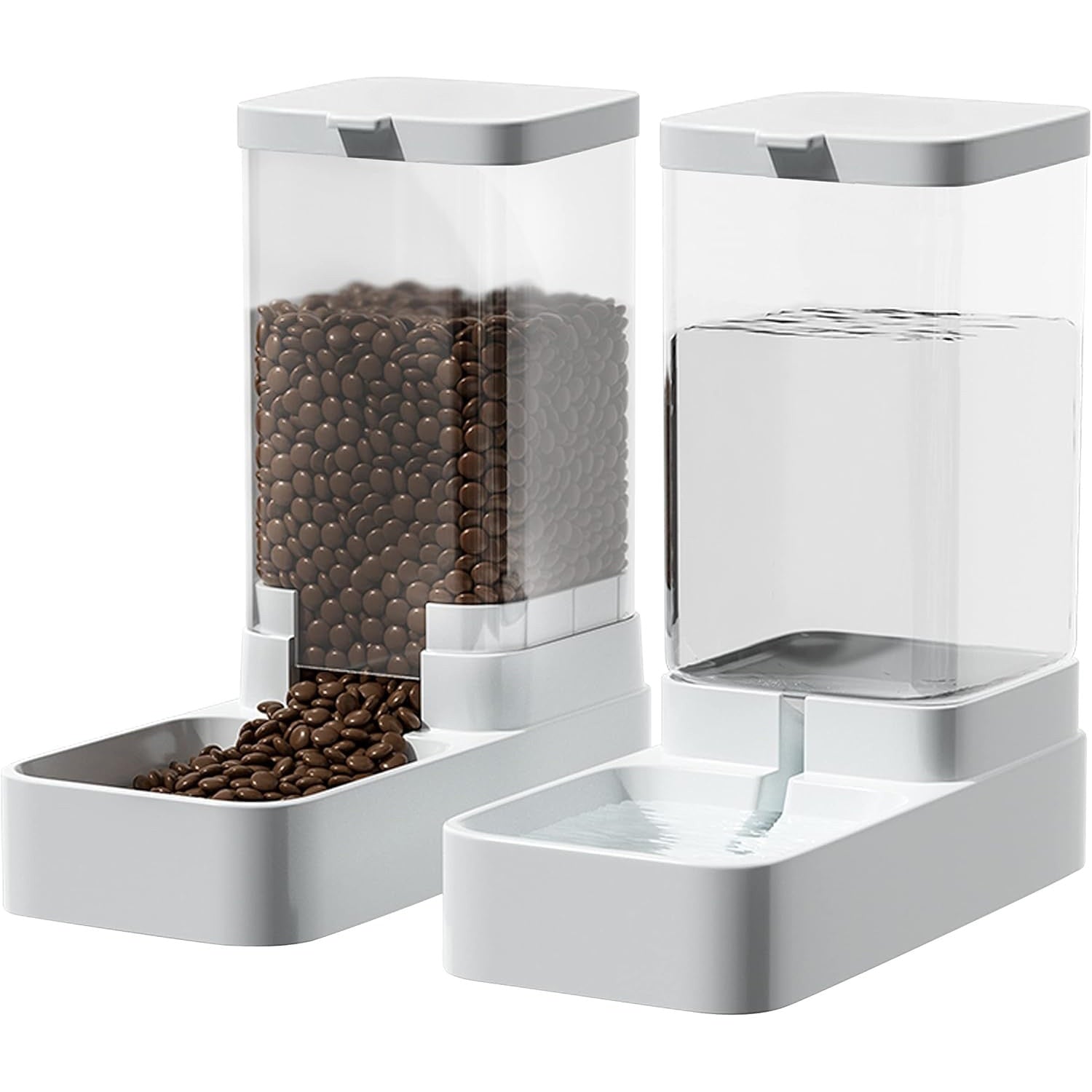 Dispenser de apa si mancare 2 in 1 pentru pisici si caini NextWave®, responsabil pentru distribuirea hranei si apei