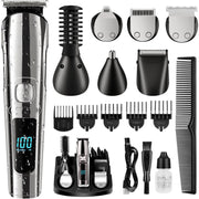 Masina de tuns si Aparat de ras BeGenius®, Multifunctionala 11 in 1, Lame Inox, Corp Metal, Profesional, Barba, Cap