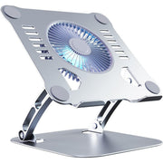 Suport Laptop Ergonomic, cu Sistem de Ventilatie prin Cooler, 3 viteze, Portabil, Stand Reglabil pe Inaltime, pentru Laptop