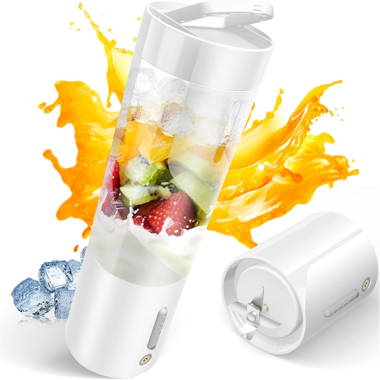 Mini Blender Electric NextWave™, Portabil, Multifunctional, Auto-curatare, Autonomie Mare, Baterie reincarcabila 4000mAh