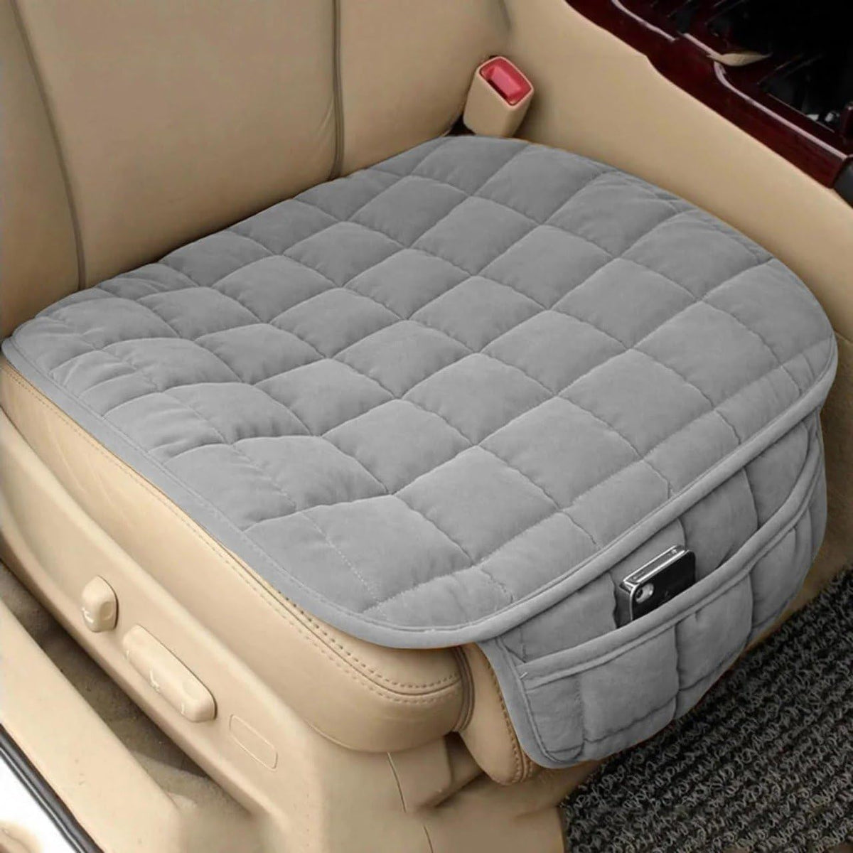 Husa scaun auto universala NextWave®️, ofera protectie pentru sezut scaun fata, design elegant cu buzunar pentru depozitare