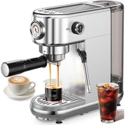 Espressor profesional NextWave® 20 bari, 1350W, rezervor 1.3L, din otel inoxidabil, spumator lapte integrat, functii