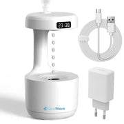 Umidificator anti-gravitational Ultrasonic NextWave™, difuzor aromaterapie, capacitate 800ml, senzor anti-uscare, afisaj