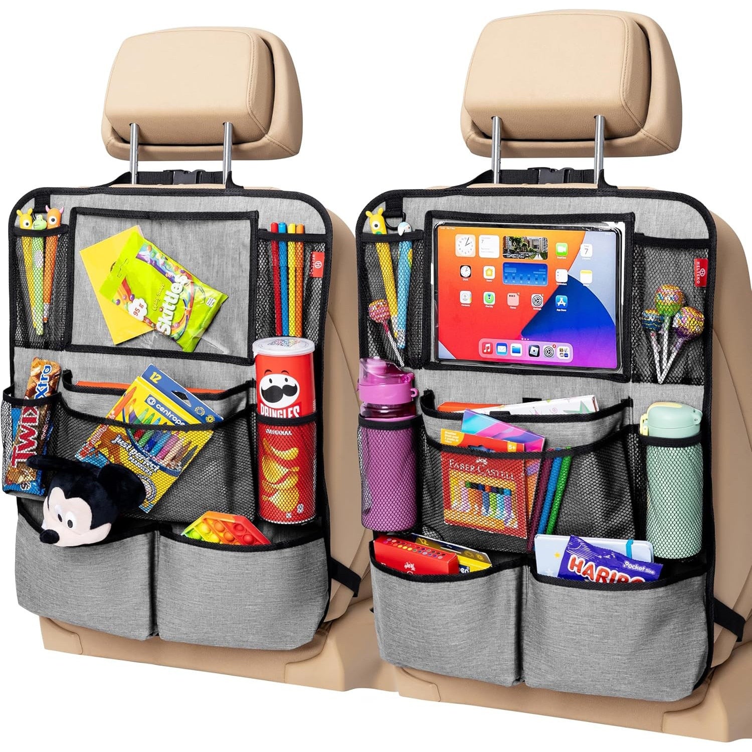 Huse Auto pentru spatarul scaunelor din fata NextWave®, Protectie spatar pentru masina, Organizator auto rezistent la Apa, 9
