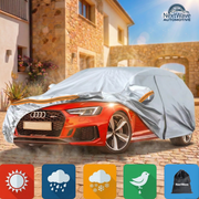 Prelata Auto Premium NextWave®️, Impermeabila, Protectie UV, Praf, Zapada, Inghet, Universala pentru Break, Buzunare