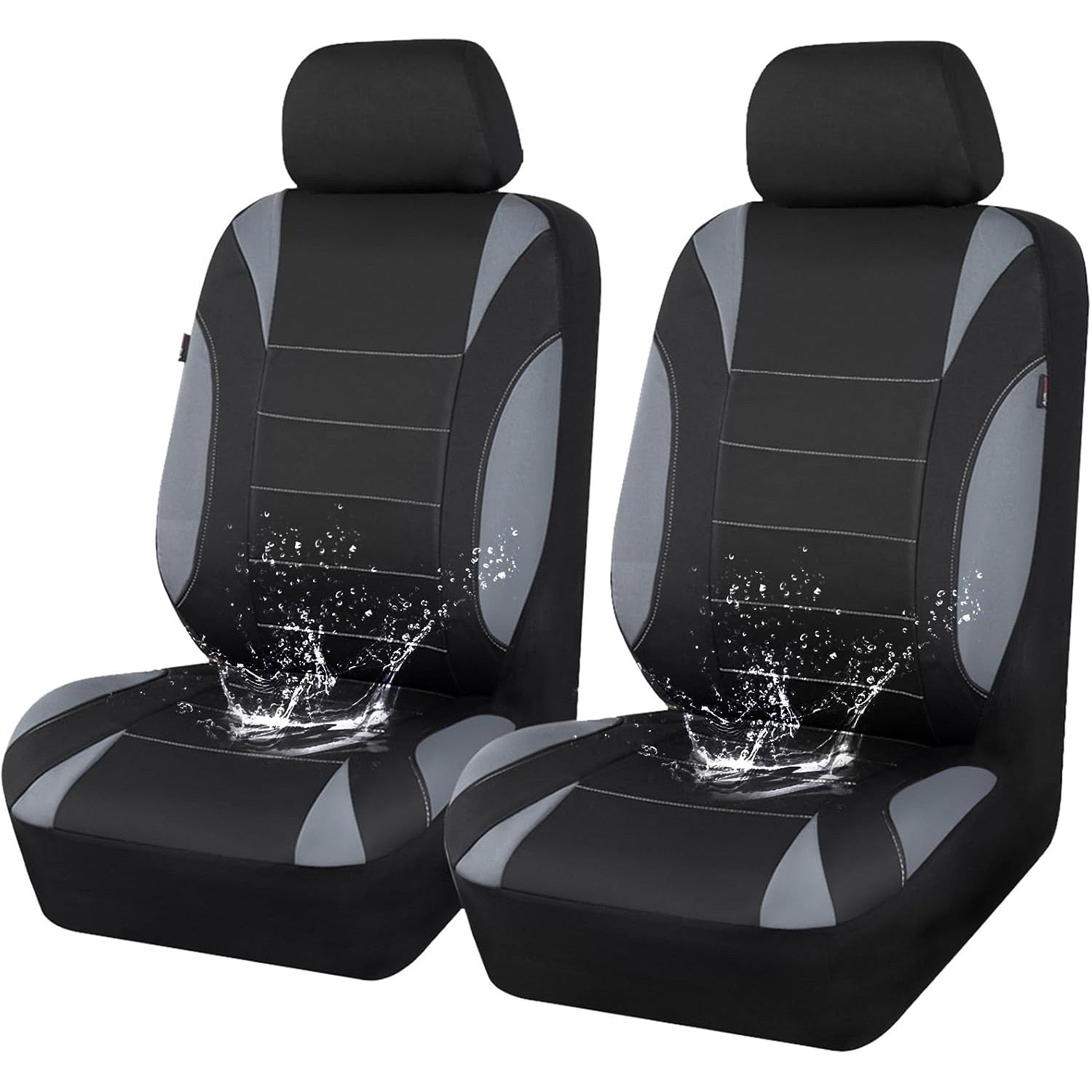 Set huse auto NextWave® pentru scaune fata, 4 piese, neopren impermeabil cu strat EVA de 5 mm, compatibile cu airbag lateral