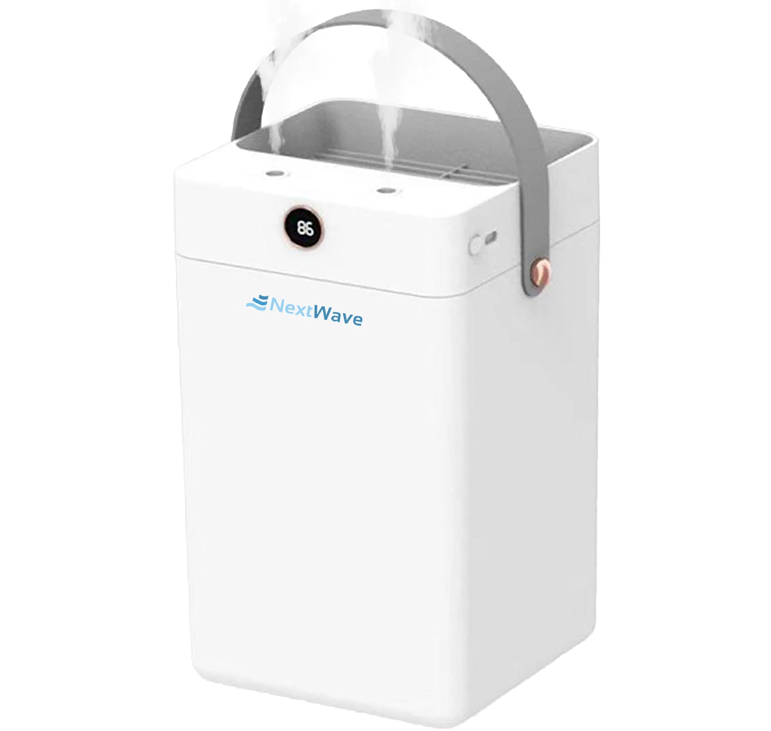 Umidificator de aer Ultrasonic NextWave® cu 2 Difuzoare aromaterapie, rezervor 3L, display umiditate, pentru Casa si Birou