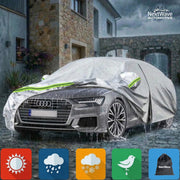 Prelata Auto Premium NextWave®️, Impermeabila, Protectie UV, Praf, Zapada, Inghet, Universala pentru Break, Buzunare