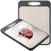 Tocator de bucatarie Dublu fata-verso, Decongelare Rapida, Fata otel inoxidabil 304 pentru carne, verso PP pentru legume