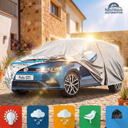 Prelata Auto Premium NextWave®, Impermeabila, Protectie UV, Praf, Zapada, Inghet, Universala pentru Sedan, Buzunare Oglinzi