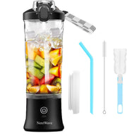Mini Blender Electric Portabil NextWave™, Multifunctional, Portabil, Autonomie Mare, Baterie reincarcabila 4000mAh, 240W