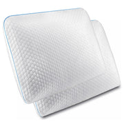 Set 2 Perne ortopedice pentru dormit NextWave®️, Spuma cu Memorie cu gel ventilata, Husa detasabila cu 2 zone termice