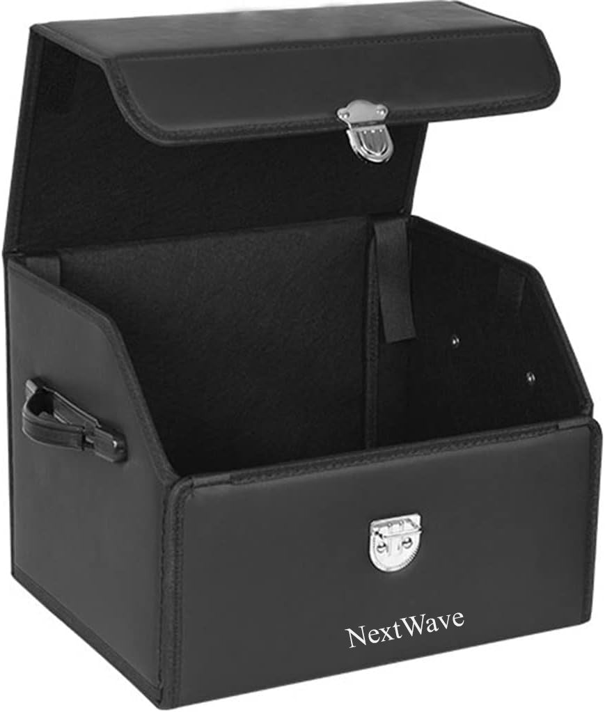 Organizator portbagaj auto Premium NextWave®️, Multifunctional, Pliabil, Rezistent, Manere Laterale, Prindere cu catarame, 1