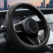 Husa volan auto NextWave®, din piele ecologica din microfibra, captuseala interioara antiderapanta, cusaturi ranforsate