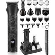 Masina de tuns si Aparat de ras BeGenius®, Multifunctionala 7 in 1, Lame Inox, Corp Metal, Profesional, Barba, Cap