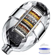 Filtru de apa premium NextWave® pentru para de dus cu 20 stagii de filtrare, usor de instalat, infuzie de minerale si