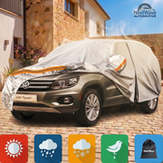 Prelata Auto Premium NextWave®️, Impermeabila, Protectie UV, Praf, Zapada, Inghet, Universala pentru SUV, Buzunare Oglinzi